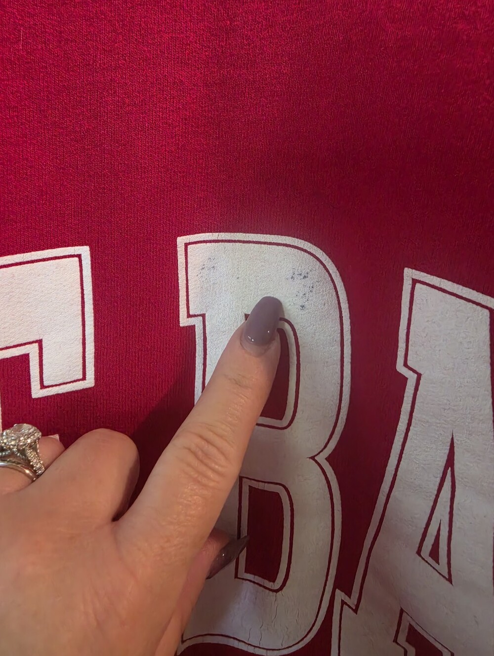 The BAR Varsity sweatshirt Red - Picture 4 of 4